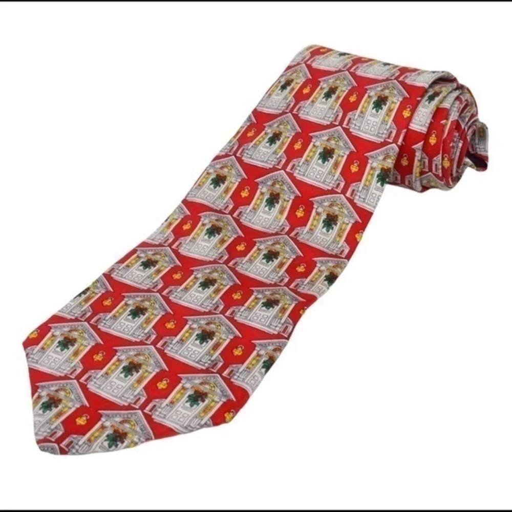 Vintage Silk Christmas Holiday Tie‎